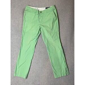 VINEYARD VINES Pants Chino Mens 30x32 Green Flat Front Slim Fit Breaker Pants